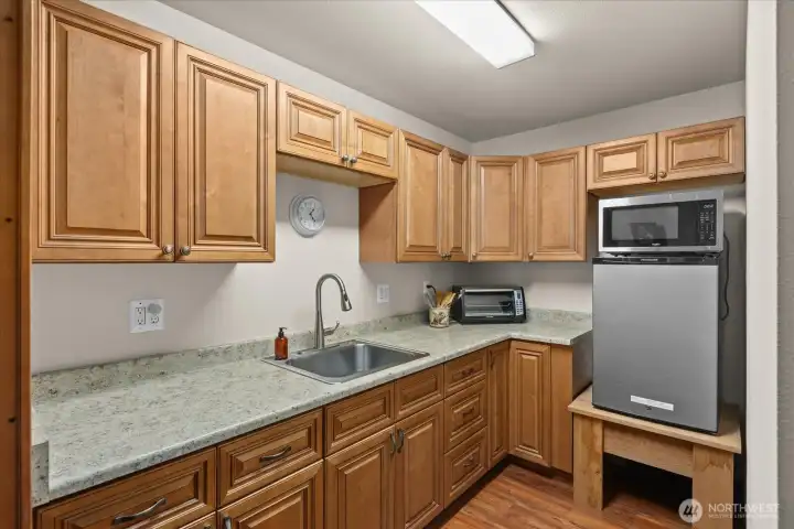 Barn apartment kitchen above barn