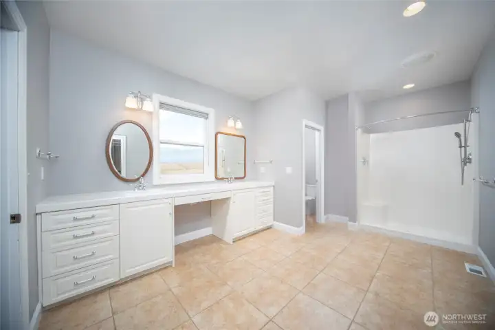 Spacious Primary Bath