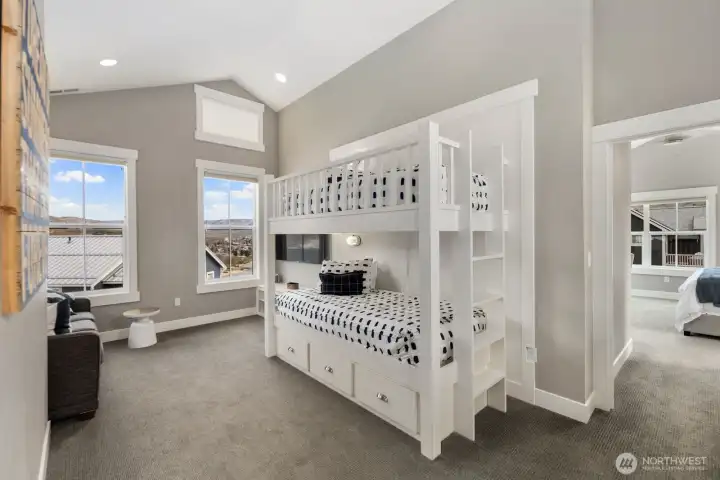 Bonus sleeping quarters with built-in bunk