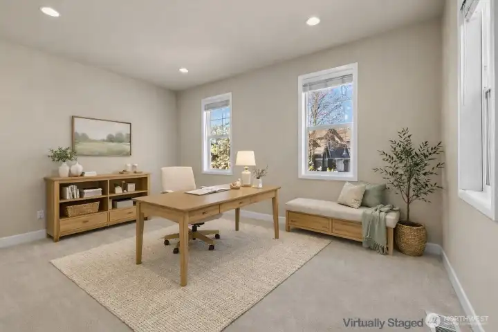 Downstairs Office - Virtually Staged