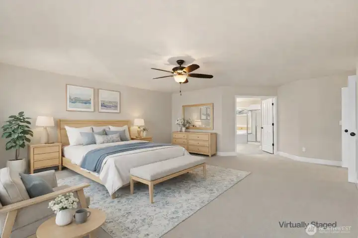 Master Bedroom Virtually Staged