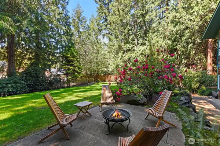 Patio entertainment area.