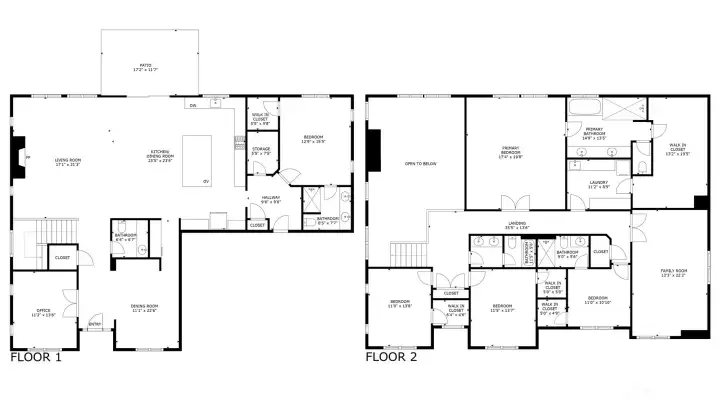Generous floor plan with great flow. Just over 4,100 sq. ft.