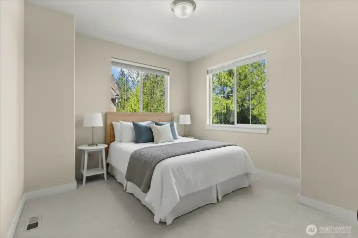 Virtually Staged Version of Bedroom 2