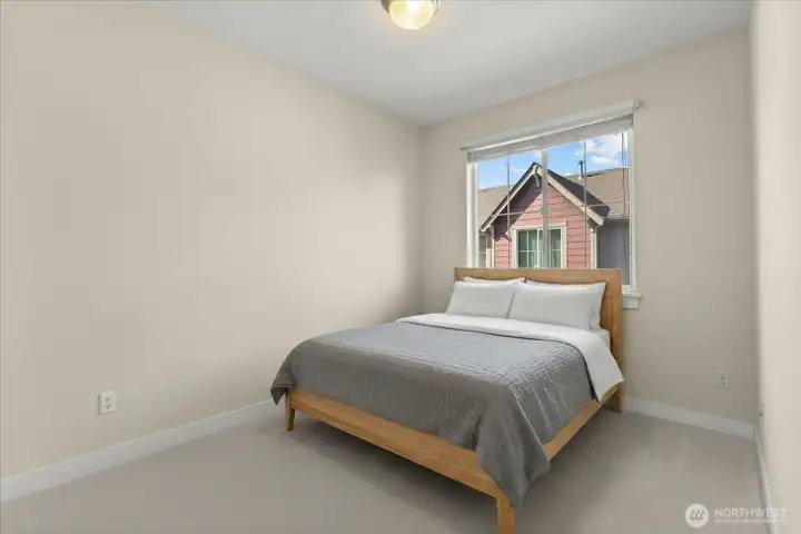 Virtually Staged Version of Bedroom 3