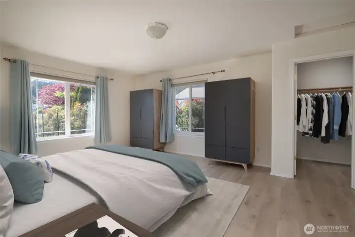 Walk in closet too