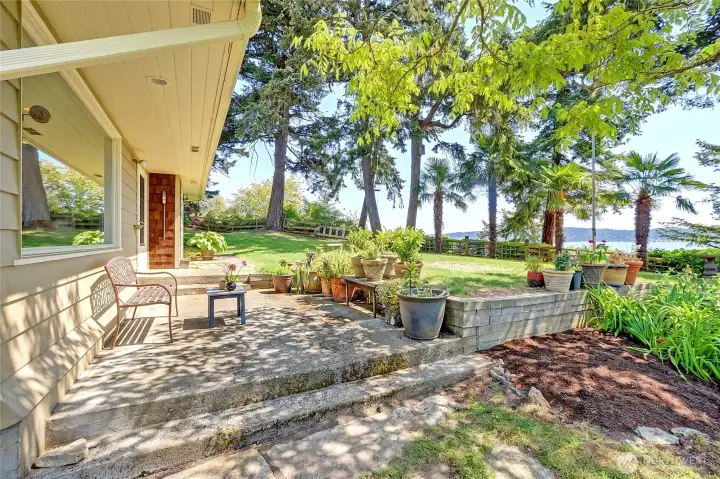 Front of home patio area...