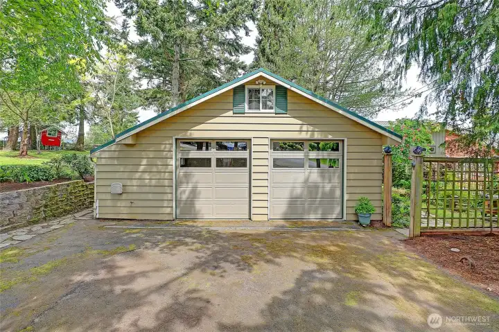 600 square foot garage with storage loft above,,