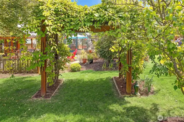 Cool pergola passageway..