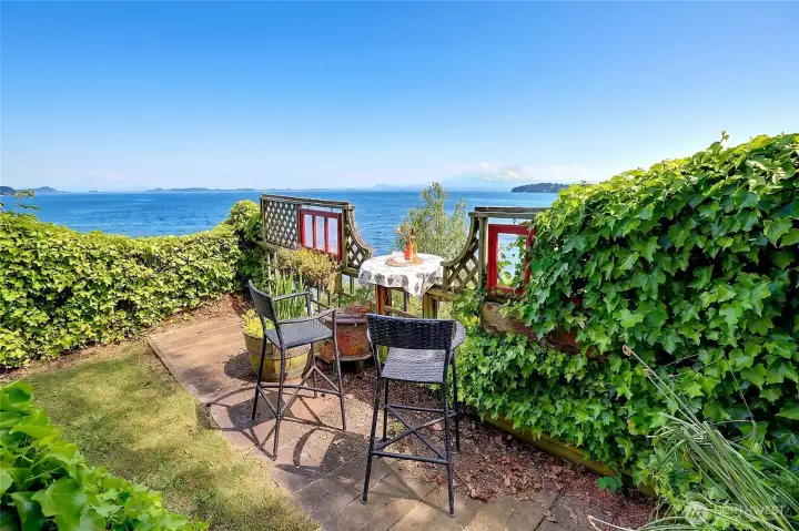 Great spot to look for whales or Mount Baker..