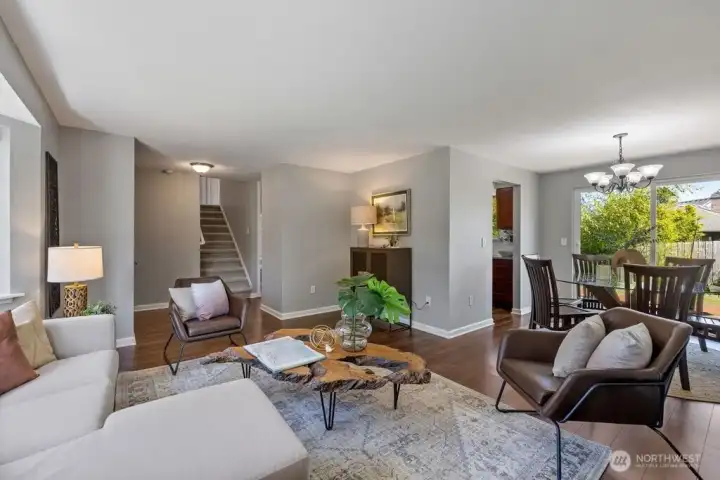 Multi-level living great for hosting special events at home. Multi-level living great for hosting special events at home.