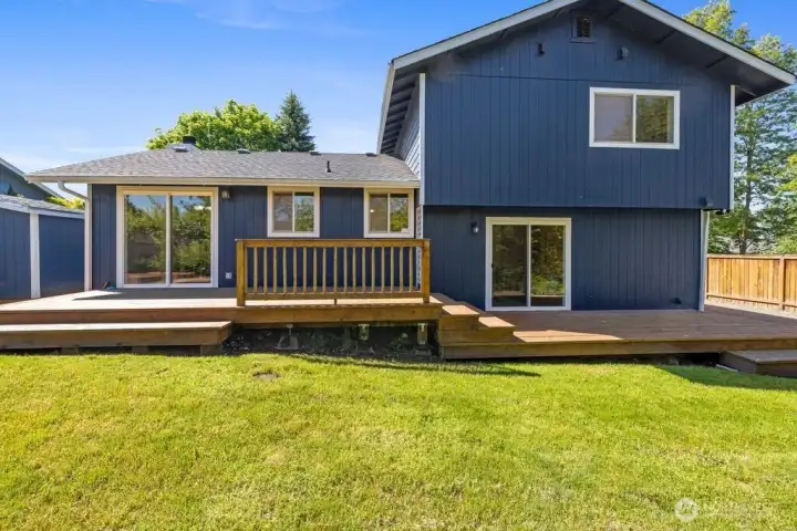 Enjoy the sun on your back deck. Enjoy the sun on your back deck.