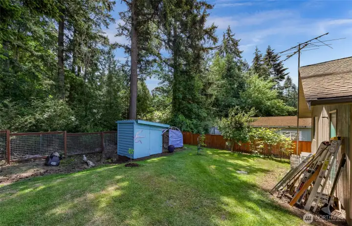 Added bonus - your own chicken coop for fresh eggs!