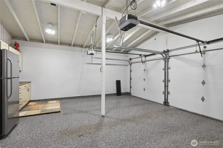 Oversized double garage