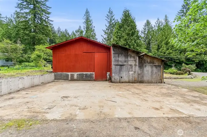 Back side of Barn
