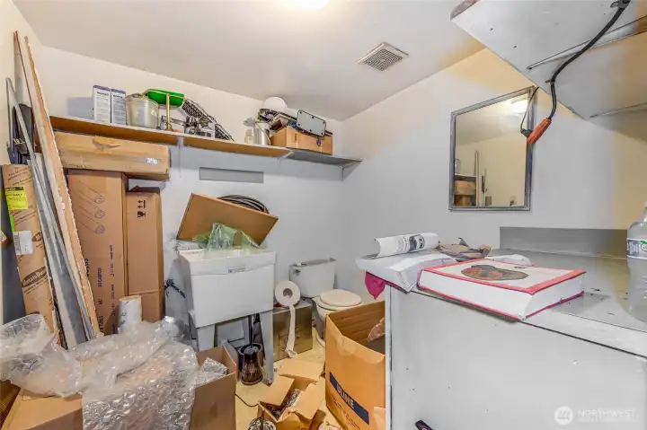 Non compliant office bathroom.