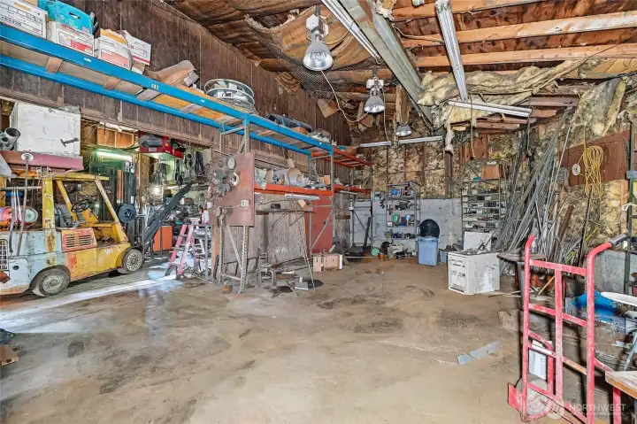 barn interior.