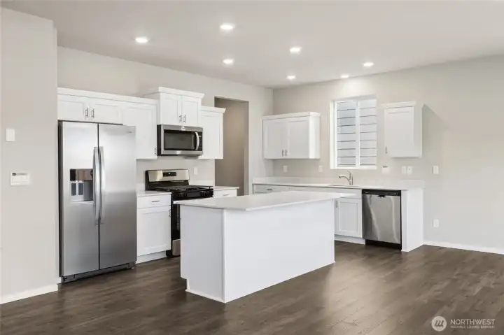 Kitchen and kitchen island layout. Colors & options may vary. Kitchen and kitchen island layout. Colors & options may vary.