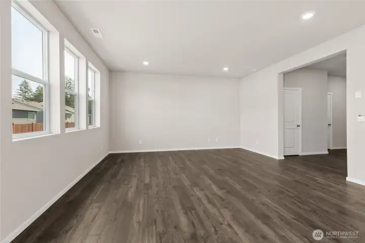 Great Room with lots of light & privacy. Color & options may vary. Great Room with lots of light & privacy. Color & options may vary.