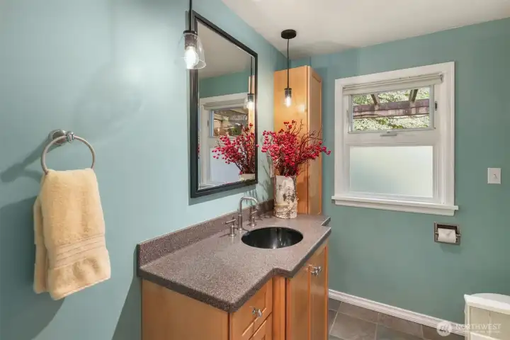 main floor bath- 3/4