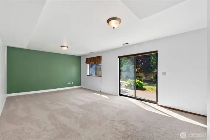 Lower level family room Lower level family room