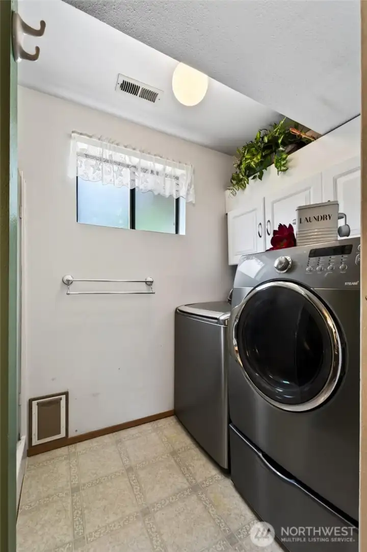 Lower level bathroom/laundry room combo Lower level bathroom/laundry room combo