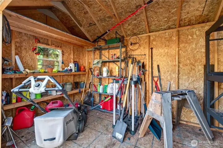 Tons of room inside shed Tons of room inside shed