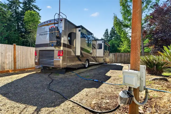 Not just parking but RV HOOK UPS. Not just parking but RV HOOK UPS.