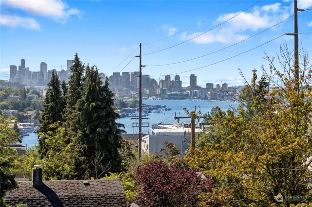 Unobstructed views of the Seattle skyline and Lake Union, showcasing the beauty of city living.