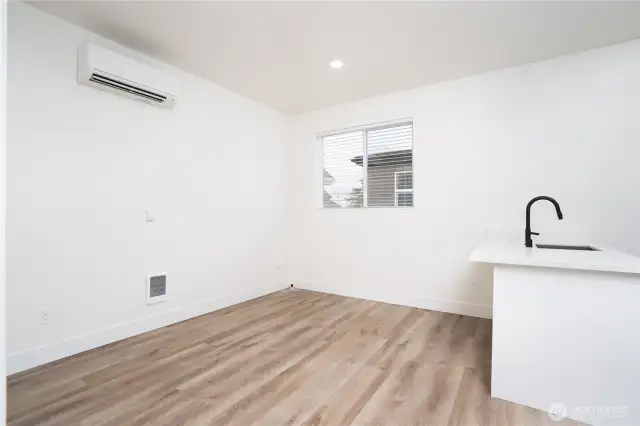 Upstairs living