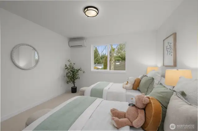 Sweet, simple, and sunlit. A bright space that can flex for whatever life brings—kids’ room, hobby hideout, or a minimalist guest suite.