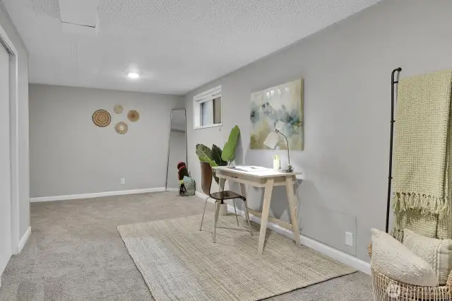 Comfy room downstairs.