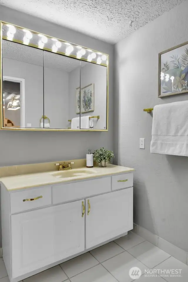 Half bath on the main floor.