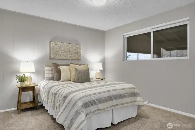 Northwest bedroom on the main floor.