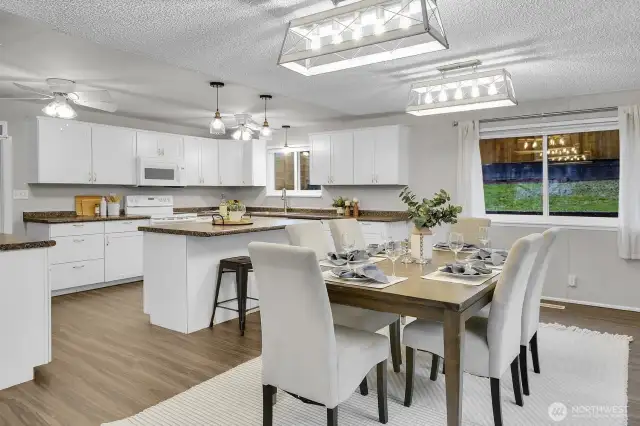 Plenty of space to roll out the cookies!