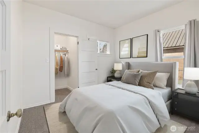 1st bedroom virtually staged