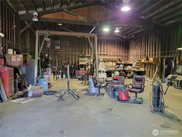 Shop area with Sliding Door