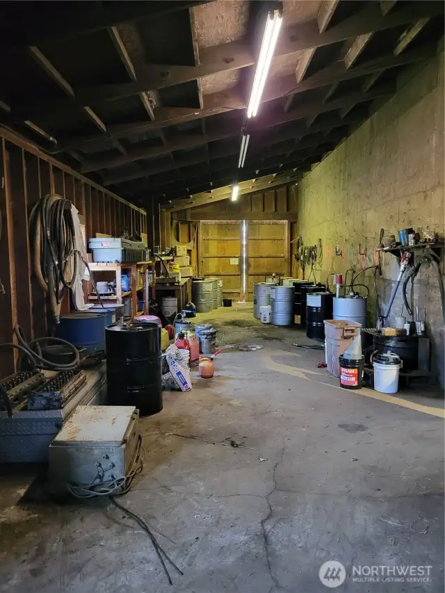 Shop area with Sliding Door