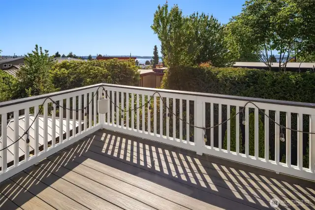 Step outside onto your private deck, what a place to enjoy your morning coffee!