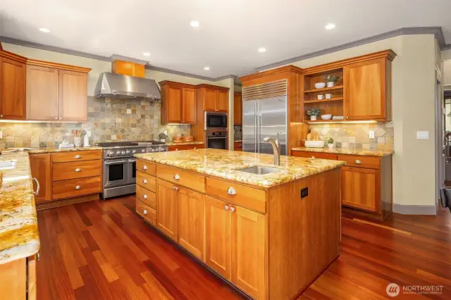 The kitchen is the heart of any home and this one is fabulous!  The oversized island provides the perfect centerpiece.  You will love that it is not obstructed with a cook top making nearly all of its area useable.