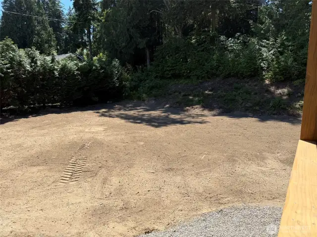 the back yard is a blank canvas...pool, sports court, garden, or lawn????