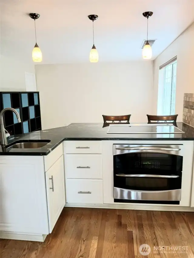 Kitchen with Induction cook Top