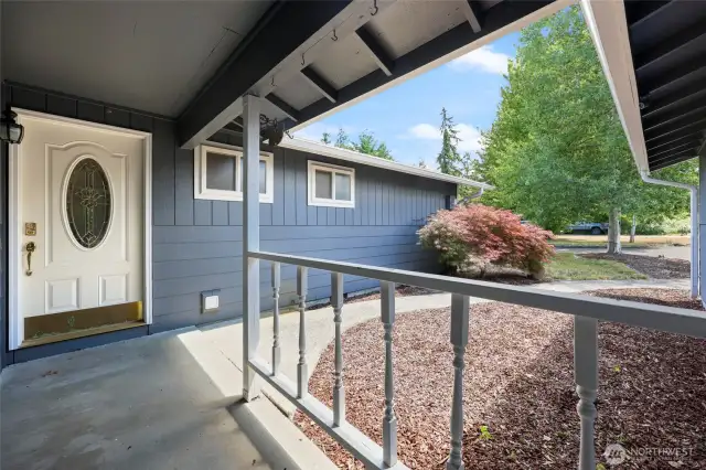 Enjoy the front porch view, or come on inside!