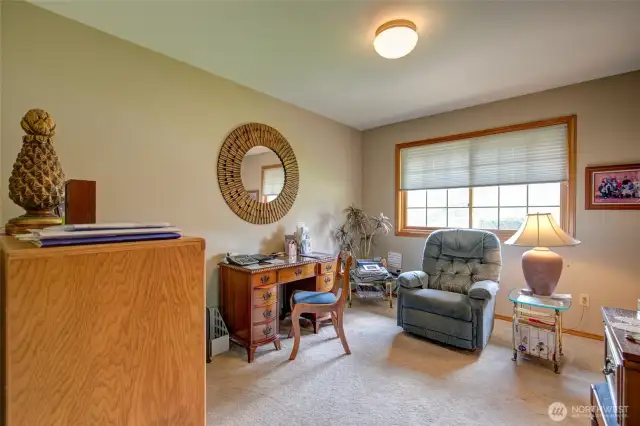Bedroom used as office