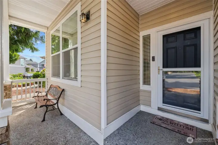 Cozy Covered Front Porch