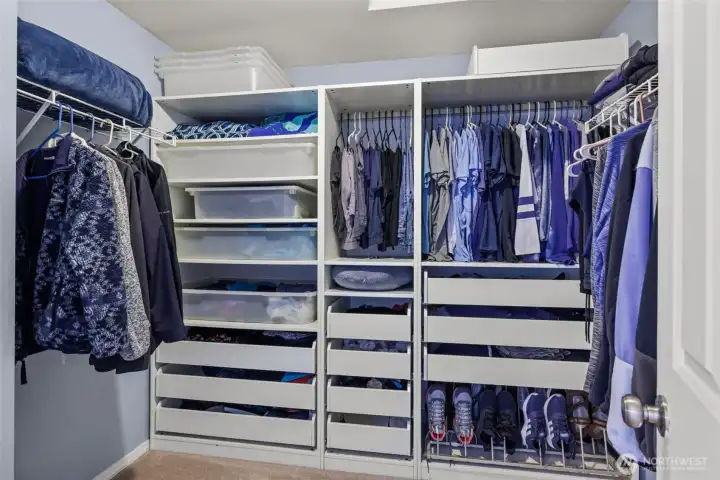 Generous Walk-In Closet Offering Ample Storage Space