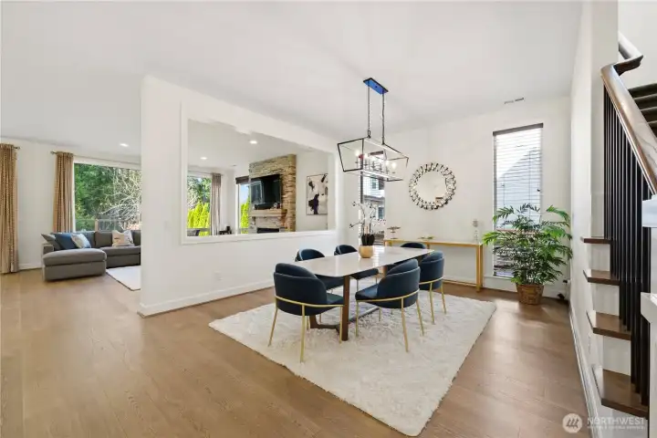 Greate room and dining area perfect for both everyday living and entertaining