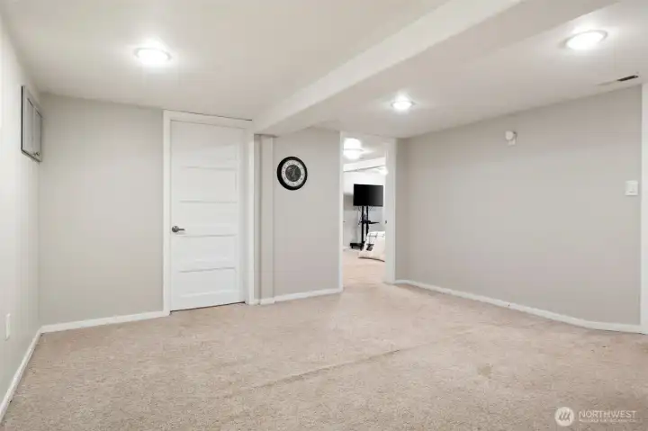 Lower level rec room