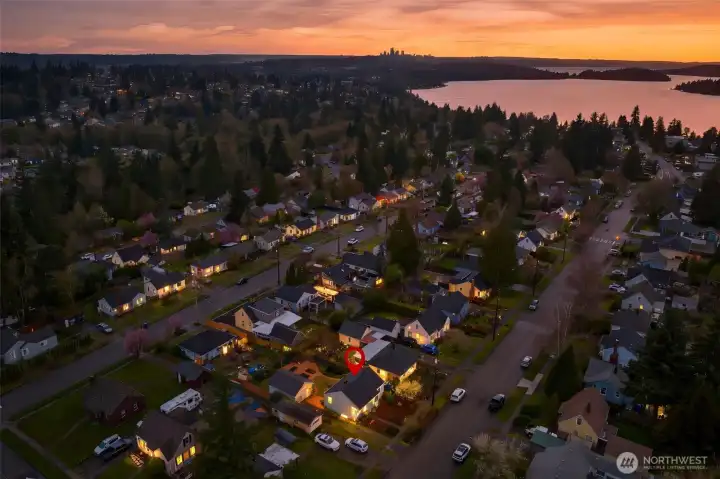 View facing northwest towards downtown Seattle.