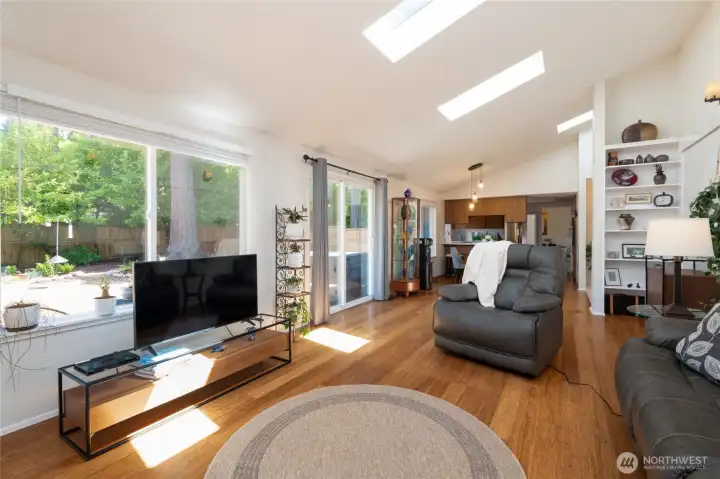 second Living area, nook and kitchen